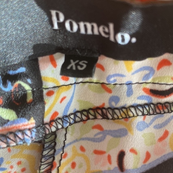 Pomelo Patchwork Mosaic Print Boho Wide Leg Pants - Picture 7 of 7